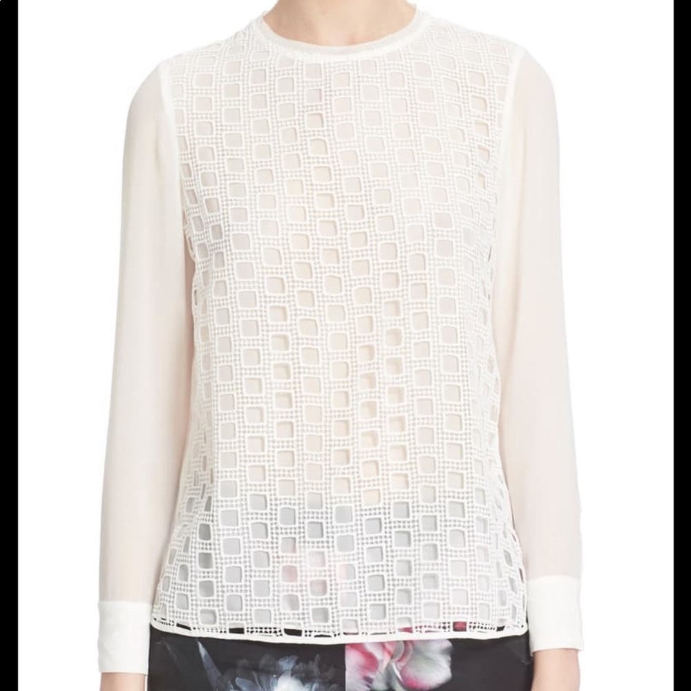 Ted Baker- gorgeous lace overlay top! Don’t miss!